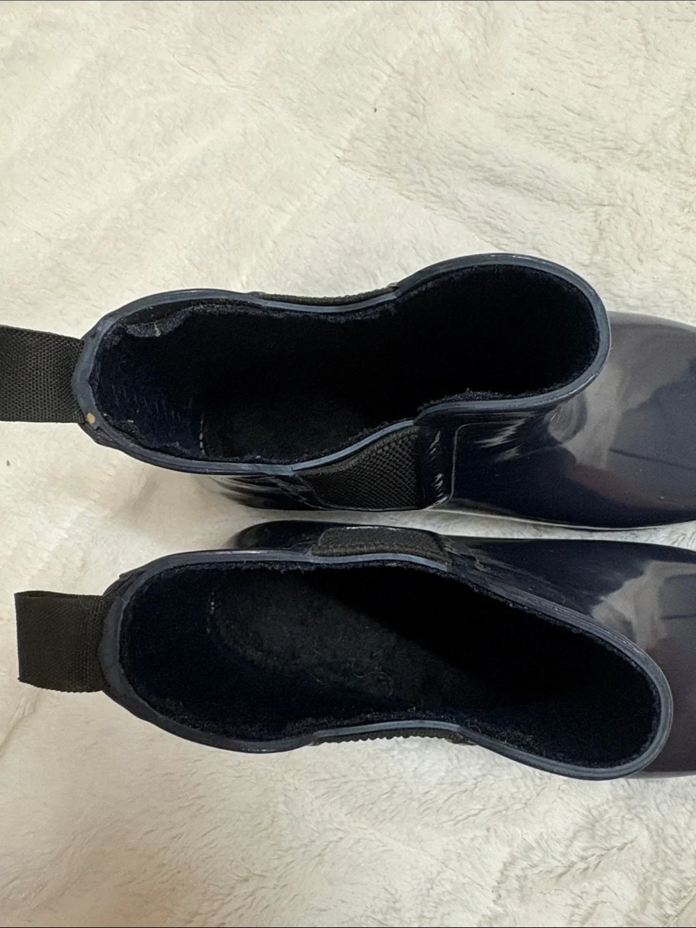 Electric Karma Navy Rain/Garden Boots Ankle Booties - Size 8
